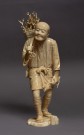 Lote 637: FIGURA CHINA DE MARFIL ESCULPIDO. FIGURA CHINA DE MARFIL ESCULPIDO.