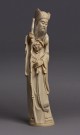 Lote 638: FIGURA FRANCESA DE MARFIL ESCULPIDO. FIGURA FRANCESA DE MARFIL ESCULPIDO.