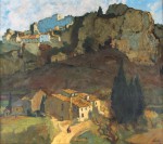 Lote 123: 'PAISAJE CON CERROS Y CONSTRUCCIONES' 'PAISAJE CON CERROS Y CONSTRUCCIONES'