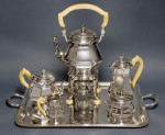 Lote 401: SERVICIO FRANCES DE PUIFORCAT PARA TE Y CAFE. SERVICIO FRANCES DE PUIFORCAT PARA TE Y CAFE.