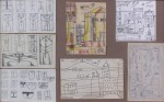 Lote 106: MONTES LENGUA, José Luis SIETE DIBUJOS EN UN ENMARCAMIENTO.