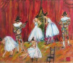 Lote 193: ROJO, Octavio 'BAILARINAS Y ARLEQUINES'