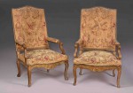 Lote 188: PAR DE GRANDES SILLONES FRANCESES ESTILO REGENCE.  PAR DE GRANDES SILLONES FRANCESES ESTILO REGENCE. 