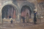 Lote 155: PEDONE, Antonio 'ESCENA EN SAN GIMIGNANO'
