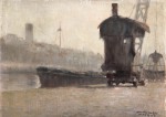 Lote 132: VIDAL BARROS, Manuel 'PAISAJE DE PUERTO'