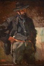 Lote 34: FADER, Fernando 'AUTORRETRATO CON BARBA'