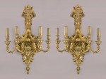 Lotes 401, 402 y 403: 
PAR DE GRANDES APPLIQUES FRANCESES DE BRONCE.
PAR DE GRANDES APPLIQUES FRANCESES DE BRONCE.
PAR DE GRANDES APPLIQUES FRANCESES DE BRONCE.