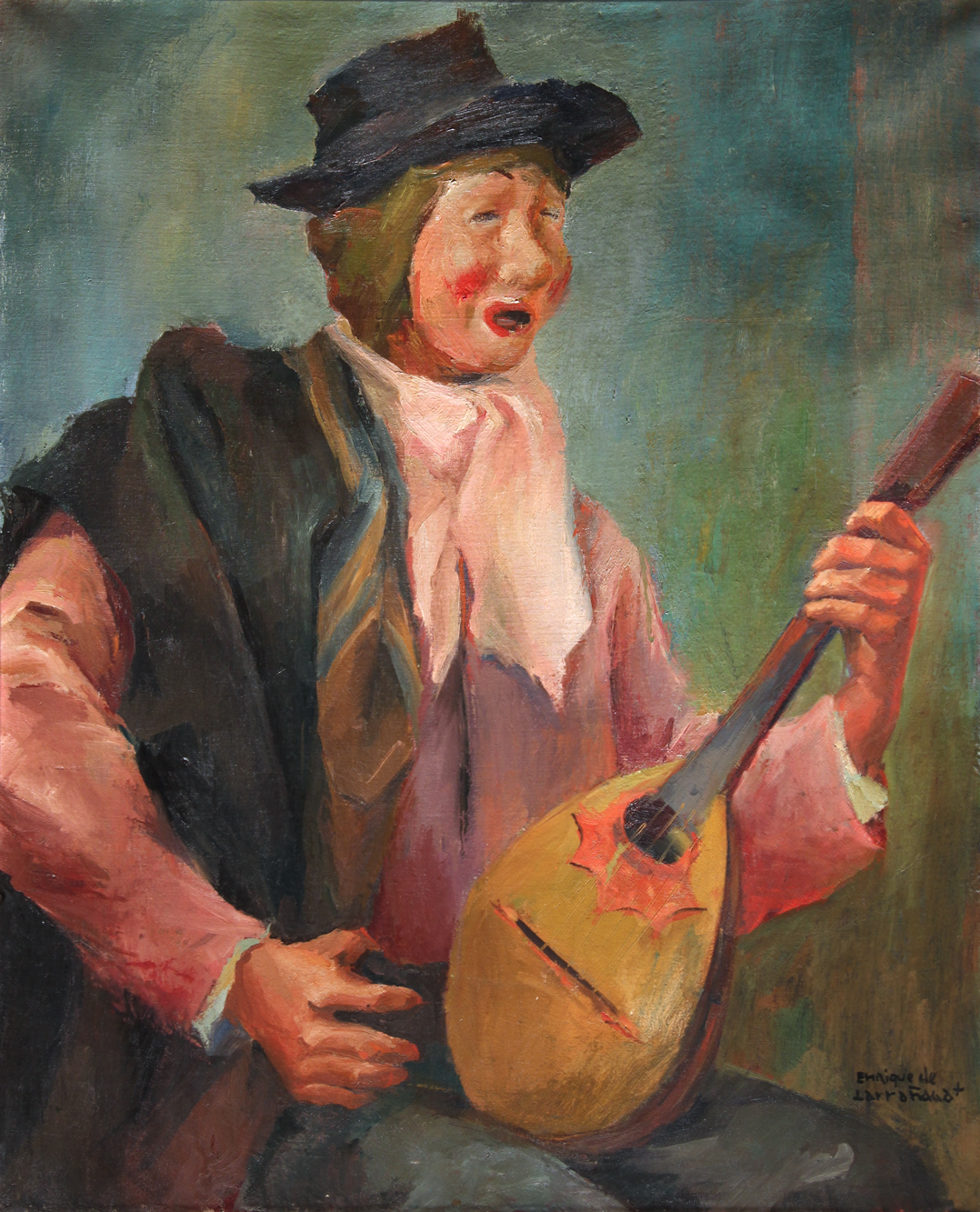 LARRAÑAGA, Enrique de 'GAUCHO CON GUITARRA'