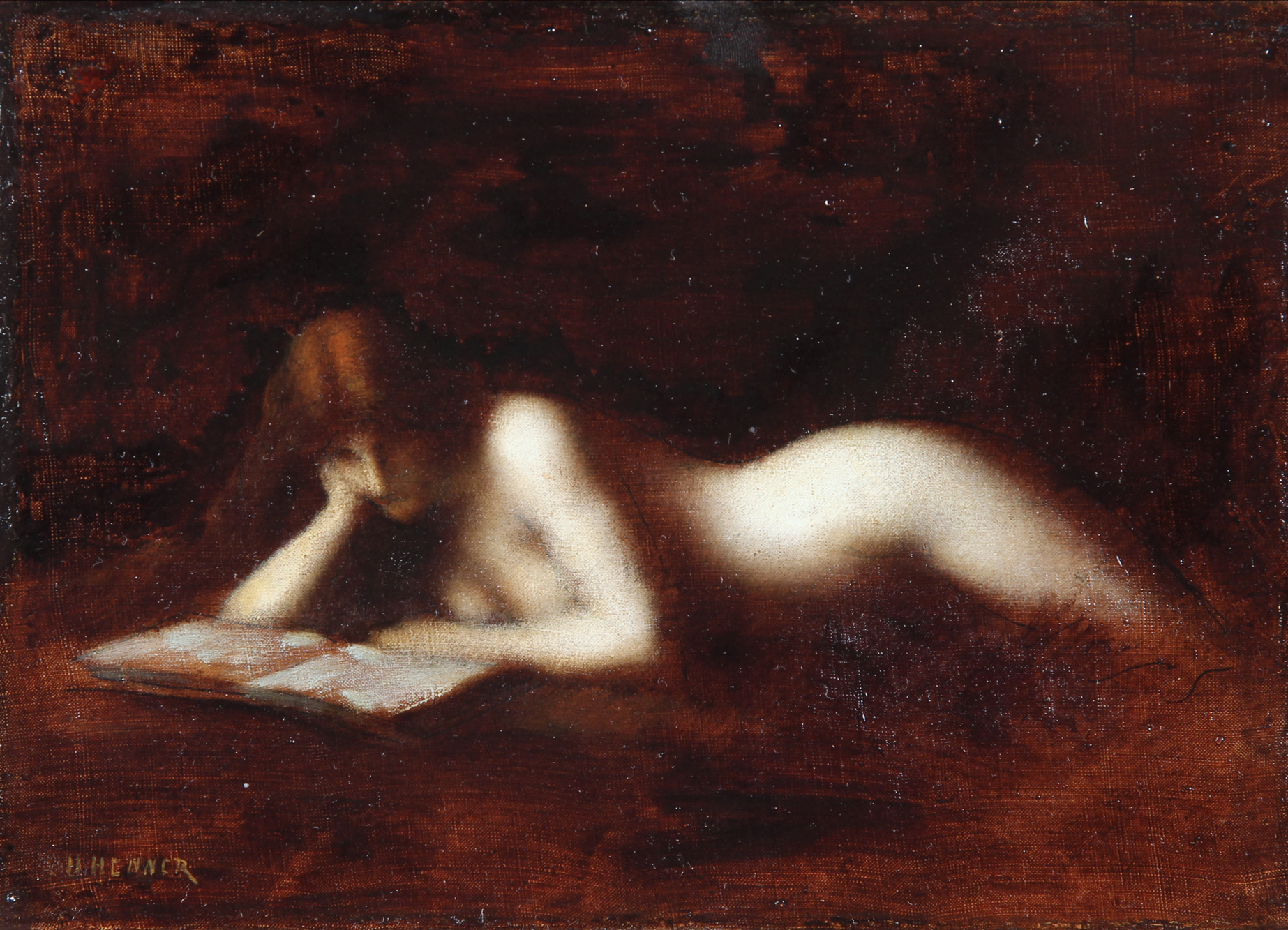 HENNER, Jean Jacques ''LA LISEUSE''