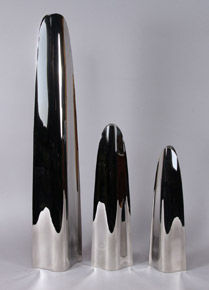 Lote 515: TRES FLOREROS DINAMARQUESES GEORG JENSEN. TRES FLOREROS DINAMARQUESES GEORG JENSEN.