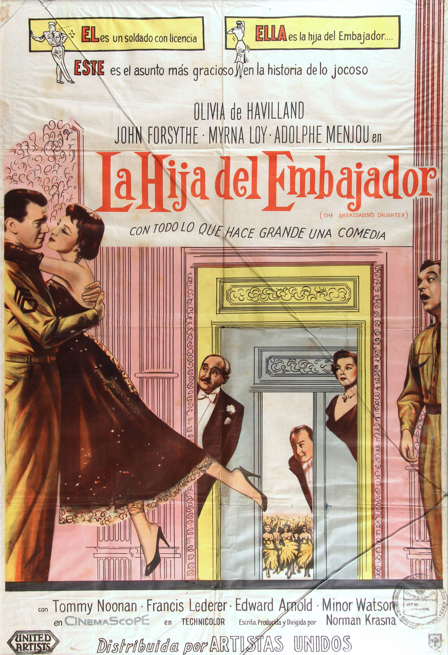  AFICHE PUBLICITARIO EN COLORES ENMARCADO.