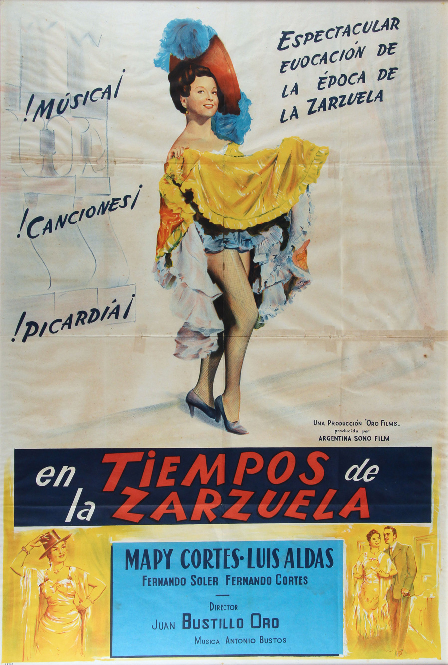  AFICHE PUBLICITARIO EN COLORES ENMARCADO.