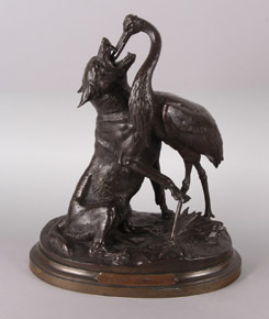 Lote 764: CHEMIN, Joseph Victor 'LOBO Y CIGUEÑA'