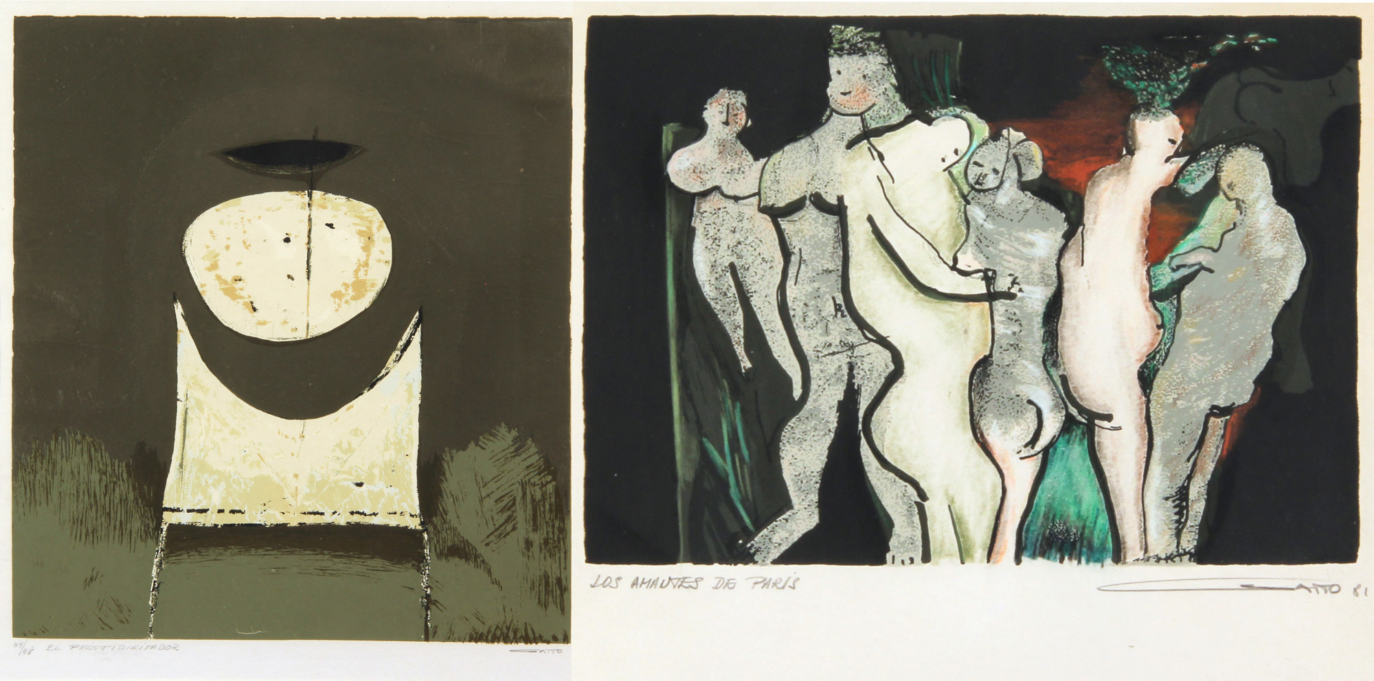 GATTO, Domingo 'LOS AMANTES DE PARIS' 'EL PRESTIDIGITADOR'