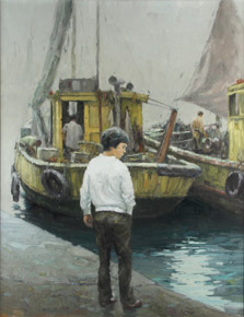 Lote 48: VAZ, Oscar Antonio 'DESDE LA BANQUINA' ( MAR DEL PLATA )