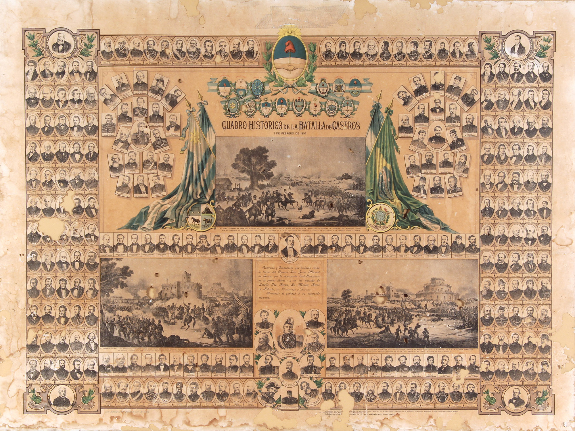  'CUADRO HISTORICO DE LA BATALLA DE CASEROS'