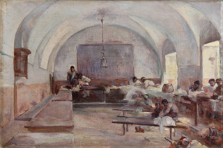 Lote 217: RIPAMONTE, Carlos P. 'REFECTORIO DEL CONVENTO DE SAN LORENZO'