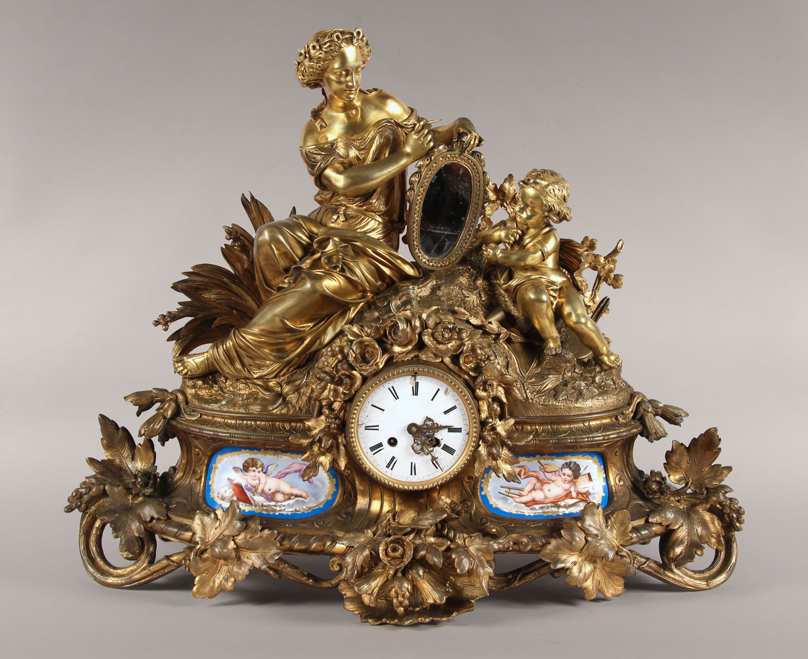  ANTIGUO RELOJ DE APOYO FRANCES SIGLO XIX.