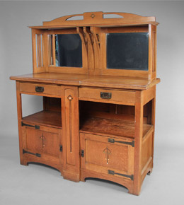 Lote 135: ANTIGUO MUEBLE ESCOCES ART & CRAFT SIGLO XIX.  ANTIGUO MUEBLE ESCOCES ART & CRAFT SIGLO XIX. 