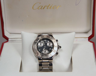Lote 316: RELOJ PULSERA DE HOMBRE FRANCES CARTIER. RELOJ PULSERA DE HOMBRE FRANCES CARTIER.