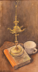 Lote 66: DANERI, Eugenio 'COMPOSICION SOBRE UNA MESA' 