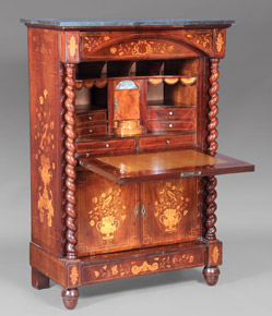 Lote 117: ANTIGUO SECRETAIRE ABATTANT HOLANDES DEL SIGLO XIX  ANTIGUO SECRETAIRE ABATTANT HOLANDES DEL SIGLO XIX 