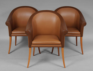 Lote 142: CINCO SILLONES ITALIANOS DE DISEÑO MODERNO.  CINCO SILLONES ITALIANOS DE DISEÑO MODERNO. 