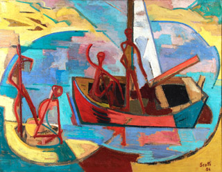 Lote 71: SCOTTI, Ernesto   'VELEROS' 