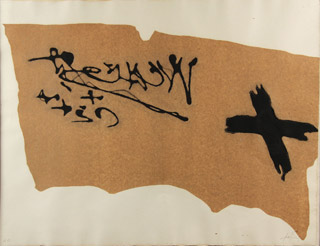 Lote 55: TAPIES , Antoni 'SIN TITULO'