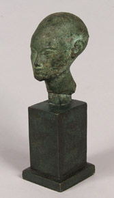 Lote 398: CABEZA EGIPCIA. CABEZA EGIPCIA.