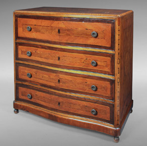 Lote 112: ANTIGUA COMODA SECRETAIRE ITALIANA. ANTIGUA COMODA SECRETAIRE ITALIANA.