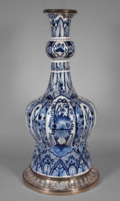 Lote 531: GRAN LAMPARA DE FAIANCE HOLANDESA DE DELFT.  GRAN LAMPARA DE FAIANCE HOLANDESA DE DELFT. 