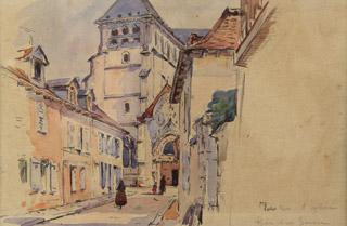Lote 48: MATTHIS, Leonie 'RUE DE L'EGLISE BAR SUR SEINE'