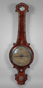 Lote 525: ANTIGUO BAROMETRO 'BANJO' INGLES REGENCY.  ANTIGUO BAROMETRO 'BANJO' INGLES REGENCY. 