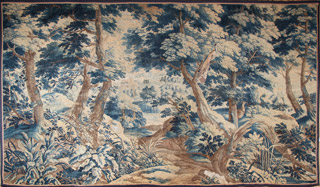 Lote 246: ANTIGUA TAPICERIA FRANCESA VERDURE SIGLO XVIII.  ANTIGUA TAPICERIA FRANCESA VERDURE SIGLO XVIII. 