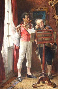 Lote 1: JIMENEZ ARANDA, José 'ENSAYO DE DUO PARA VIOLIN Y FLAUTA� 