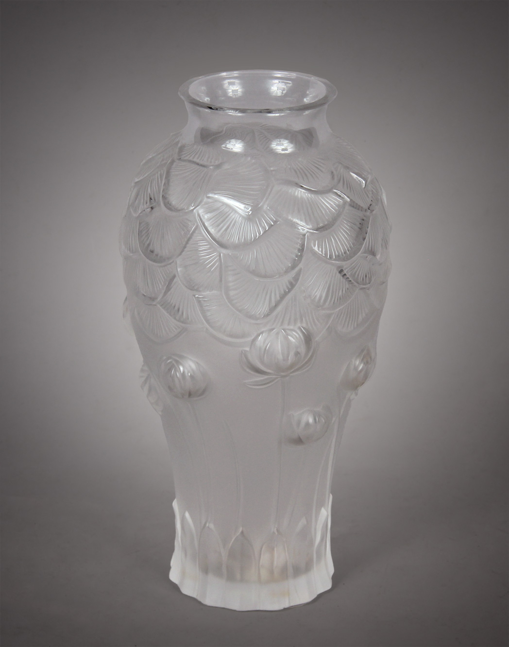  VASO FRANCES DE VIDRIO ARTISTICO FIRMADO LALIQUE