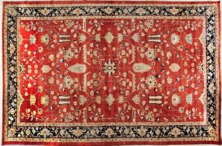 Lote 264: GRAN ALFOMBRA PERSA HERIZ DE LANA TEJIDA A MANO.  GRAN ALFOMBRA PERSA HERIZ DE LANA TEJIDA A MANO. 