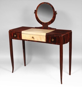 Lote 186: TOILETTE ART DECO AL ESTILO DE RUHLMANN. TOILETTE ART DECO AL ESTILO DE RUHLMANN.