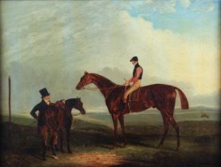 Lote 41: 'JOCKEY MONTADO Y SU ENTRENADOR'  'JOCKEY MONTADO Y SU ENTRENADOR' 