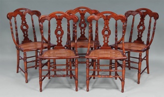 Lote 182: JUEGO DE ESTILO INGLES PARA COMEDOR.  JUEGO DE ESTILO INGLES PARA COMEDOR. 