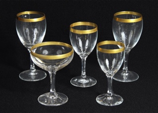 Lote 499: JUEGO DE COPAS DE FINO MEDIO CRISTAL. JUEGO DE COPAS DE FINO MEDIO CRISTAL.