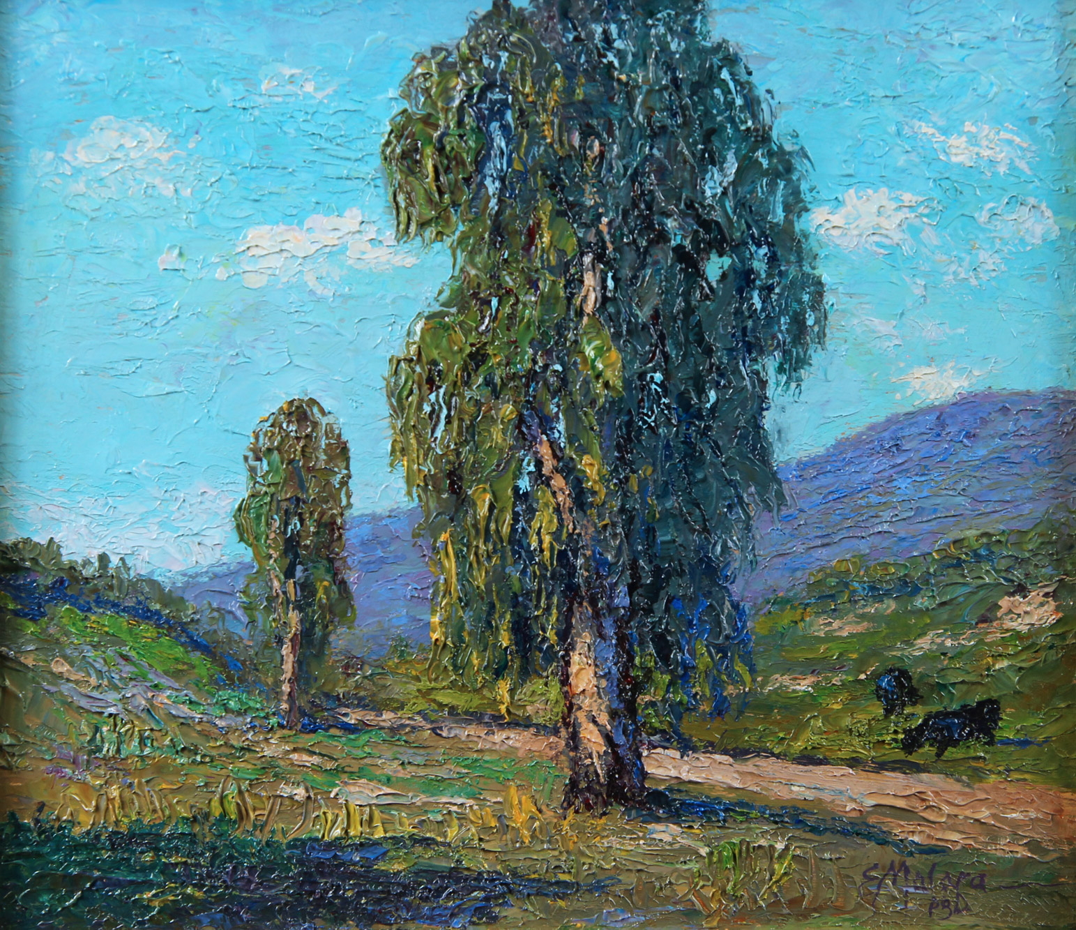 MALARA, Eduardo 'PAISAJE CON EUCALIPTO' 
