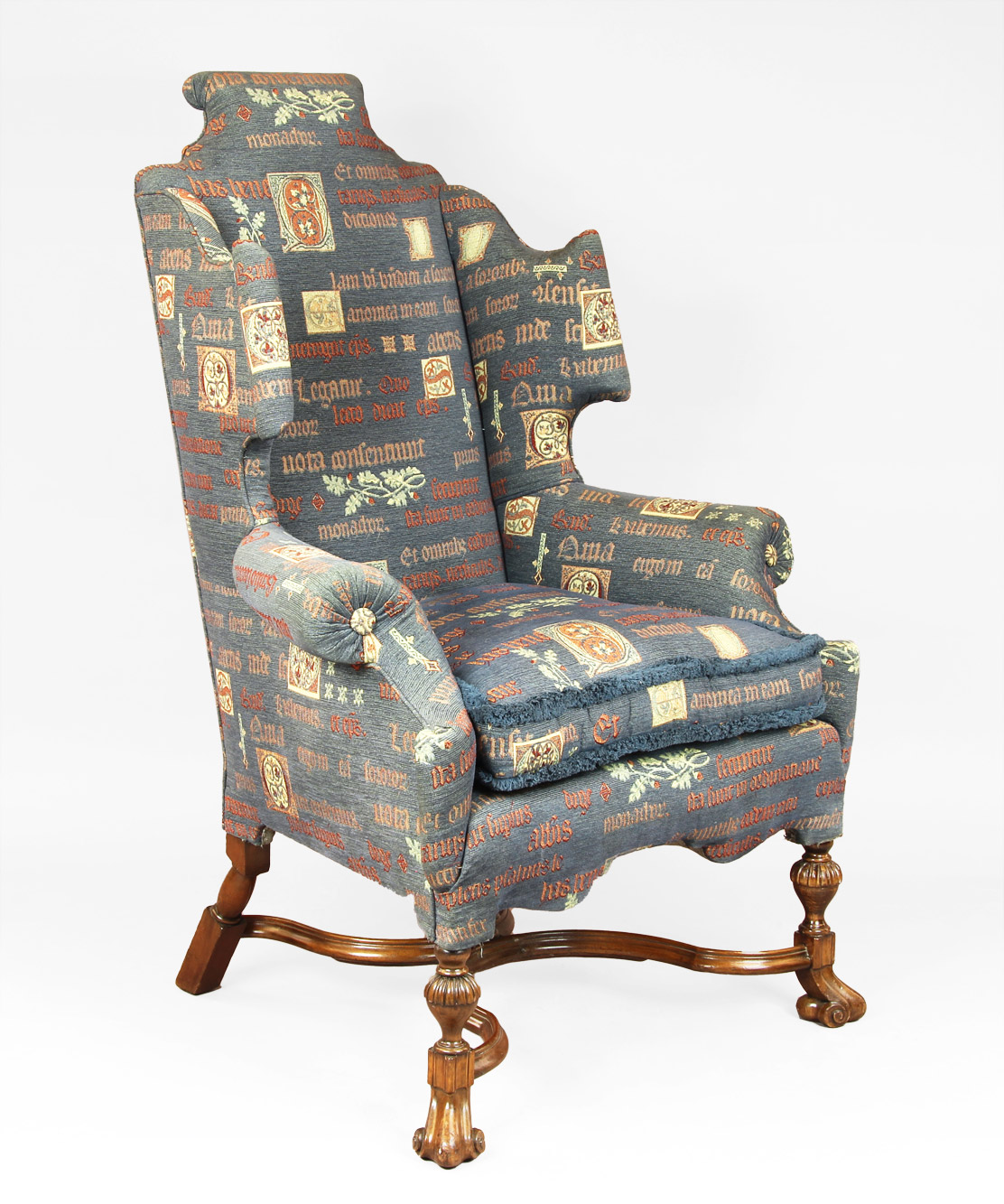  IMPORTANTE SILLON INGLES CON RESPALDO ALTO. 