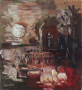 Lote 176: VENIER, Bruno 'MUELLE BAJO LA LUNA' 