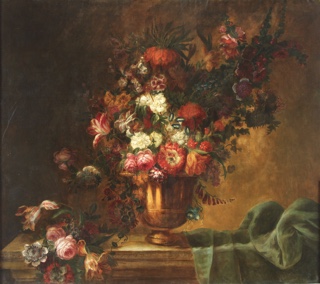 Lote 36: ANONIMO 'VASO CON FLORES'