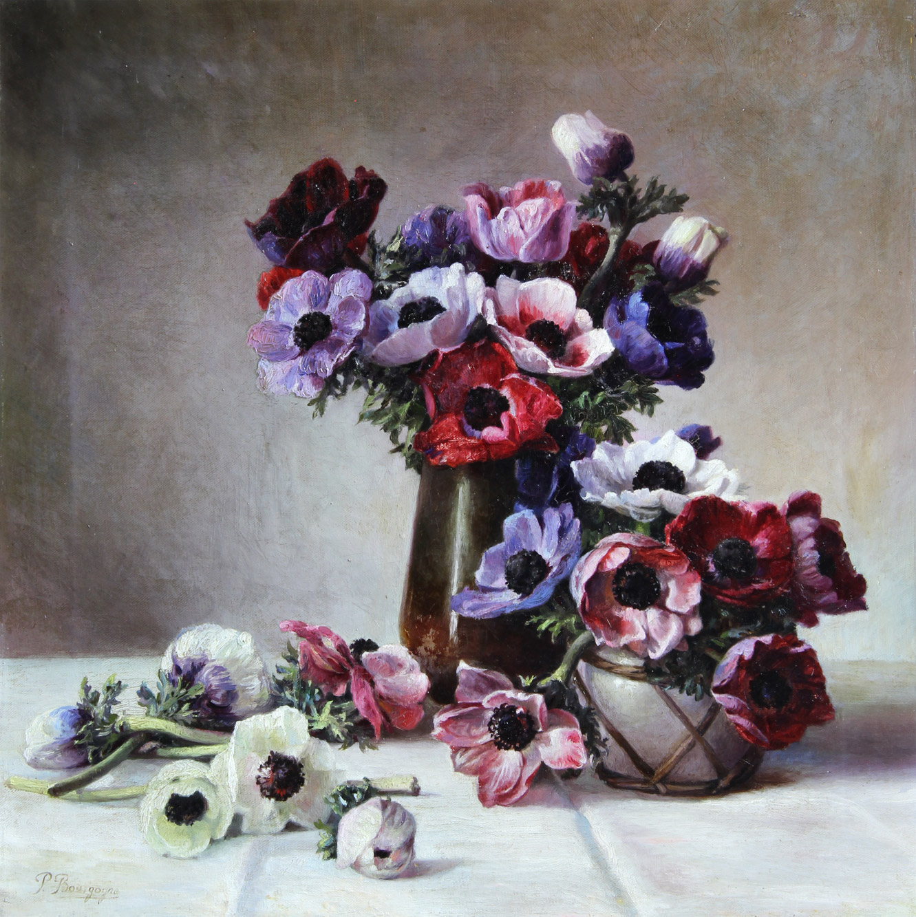 BOURGNONE, Pierre 'VASO CON AMAPOLAS'