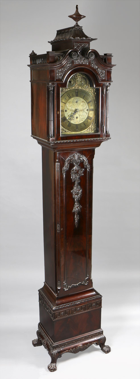 GRANDFATHER CLOCK INGLES CARRILLON DE LA CASA MAPLE. 