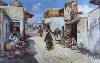 Lote 86: 'CALLE DE UN PUEBLO ARABE'  'CALLE DE UN PUEBLO ARABE' 