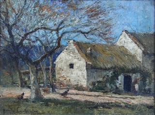 Lote 133: WITJENS STEPHAN, Jacques 'PAISAJE CON RANCHO' 
